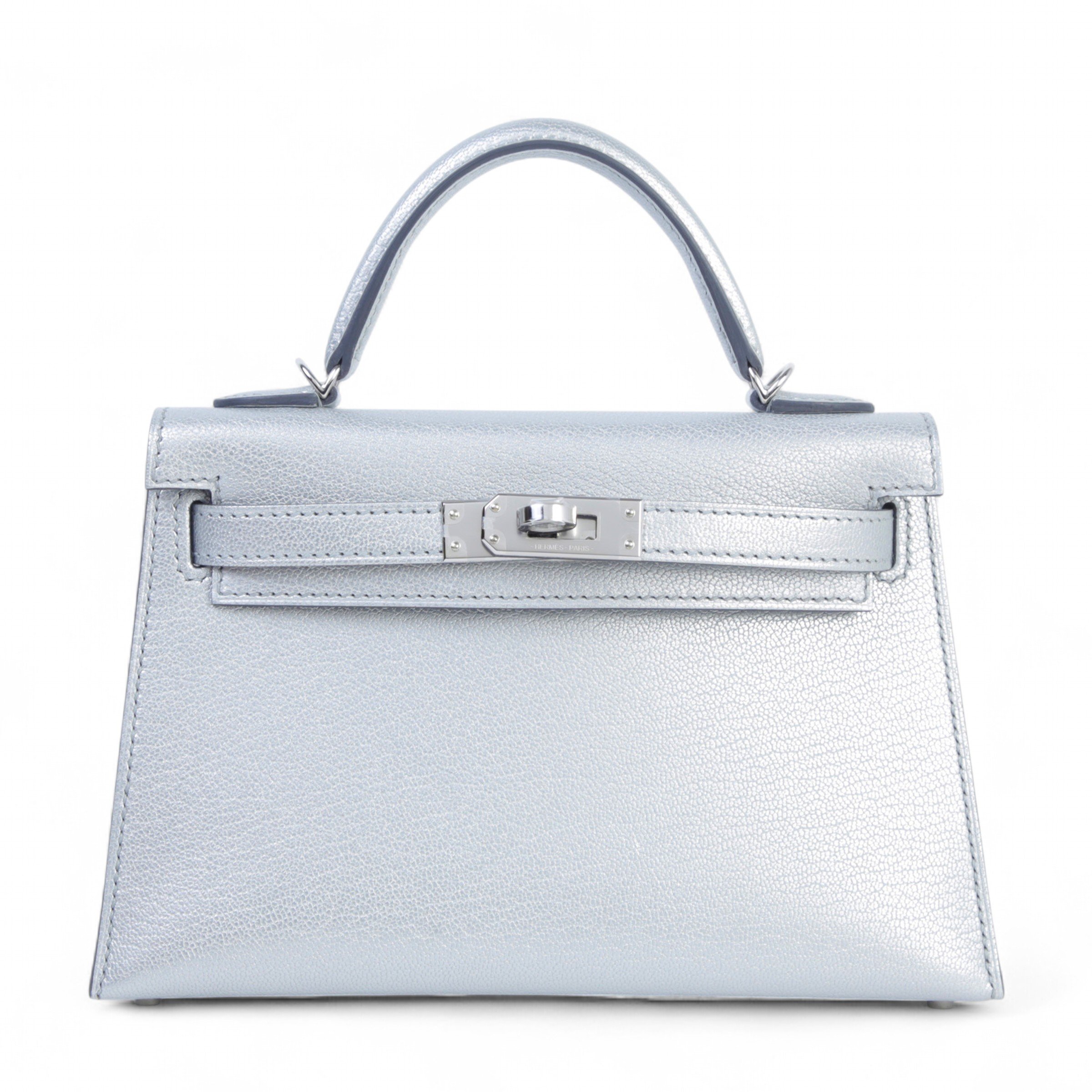 Brand New ( Rank N ) HERMÈS Mini Kelly II Argent (05) Chamkila Palladium hardware K (2025)