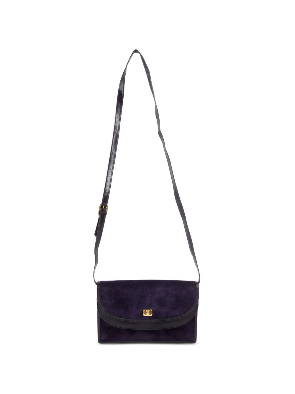 1980s suede shoulder bag