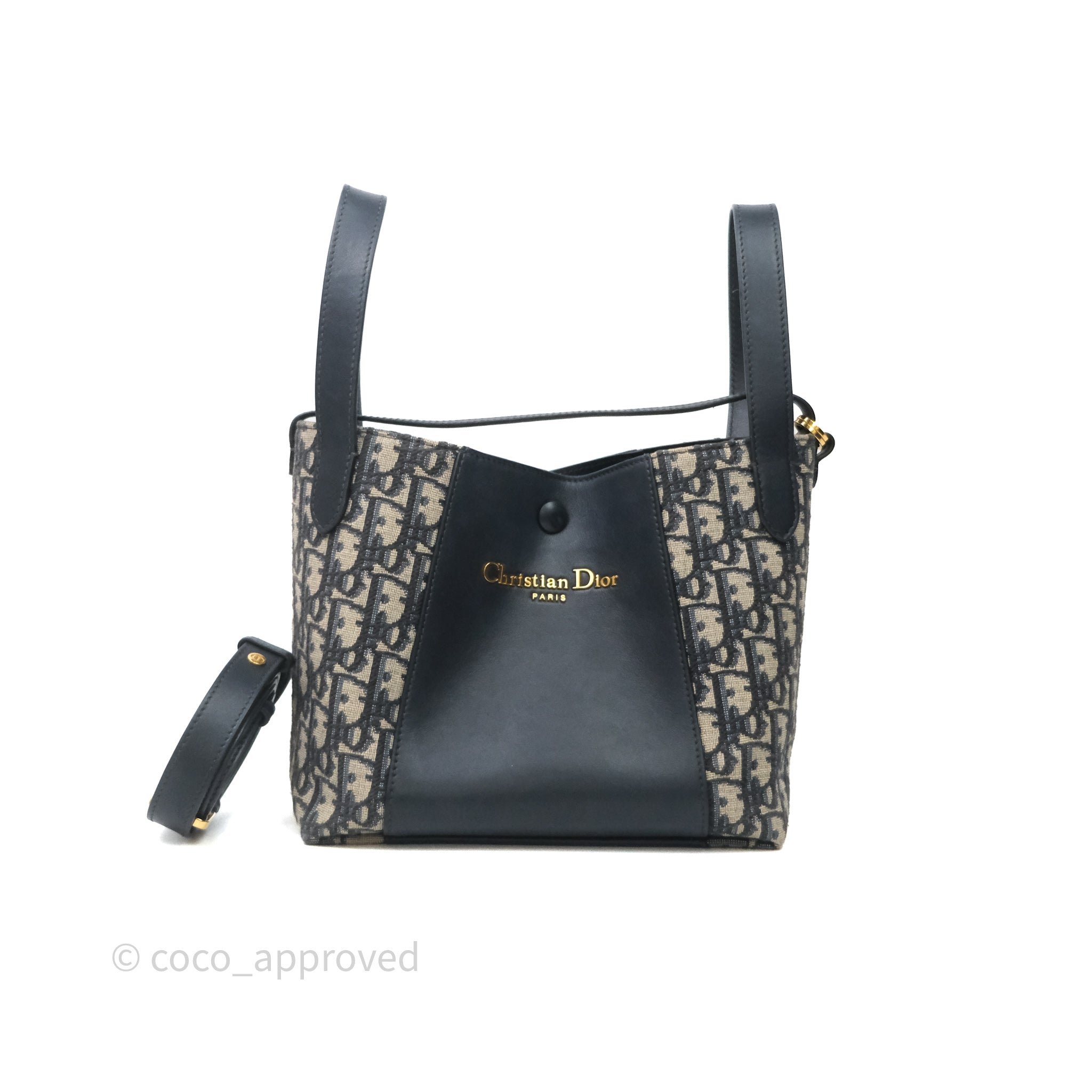 Dior Christian Dior Small Signature Bucket Bag Dior Oblique Jacquard Calfskin