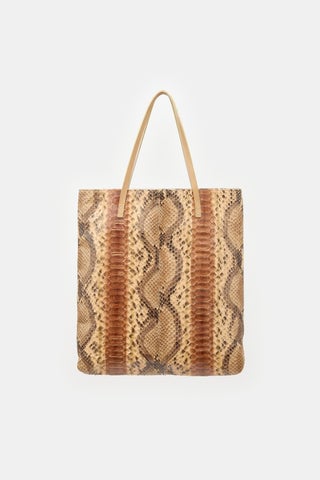 Vintage Leather Tote Bag