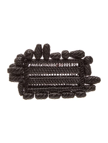 Cult Gaia Raffia Minaudière