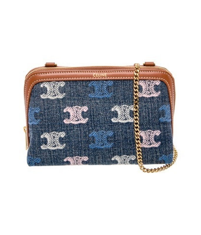 Celine Triomphe Clutch On Chain