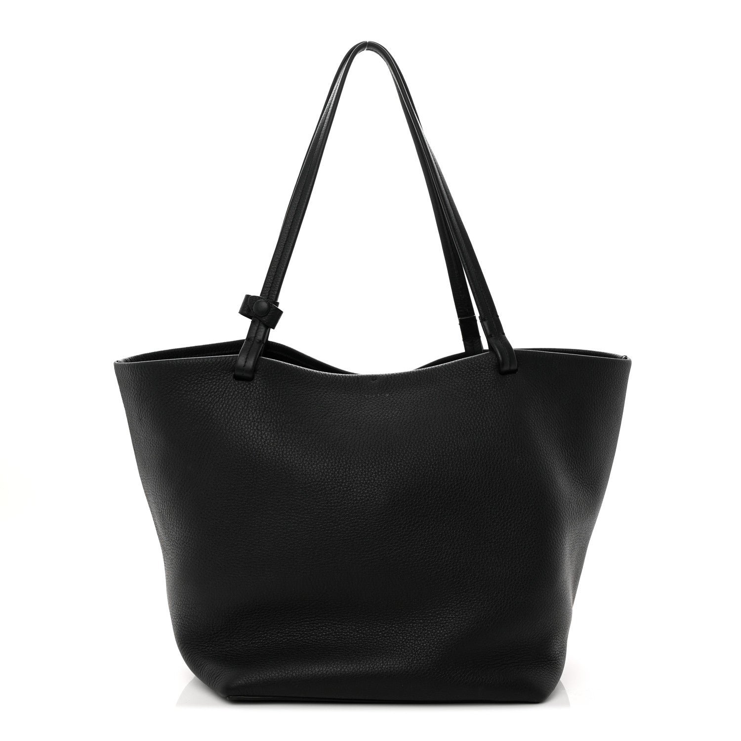 The Row Grained Calfskin Park Tote Three Black