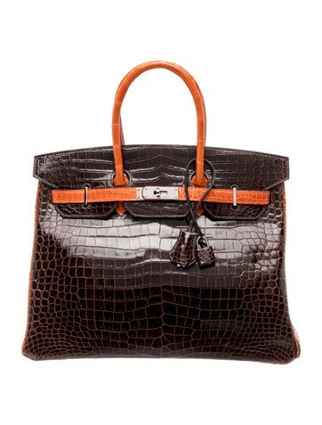 Special Order Shiny Porosus Crocodile Birkin 35