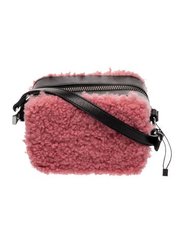 Sandro Shearling Crossbody Bag