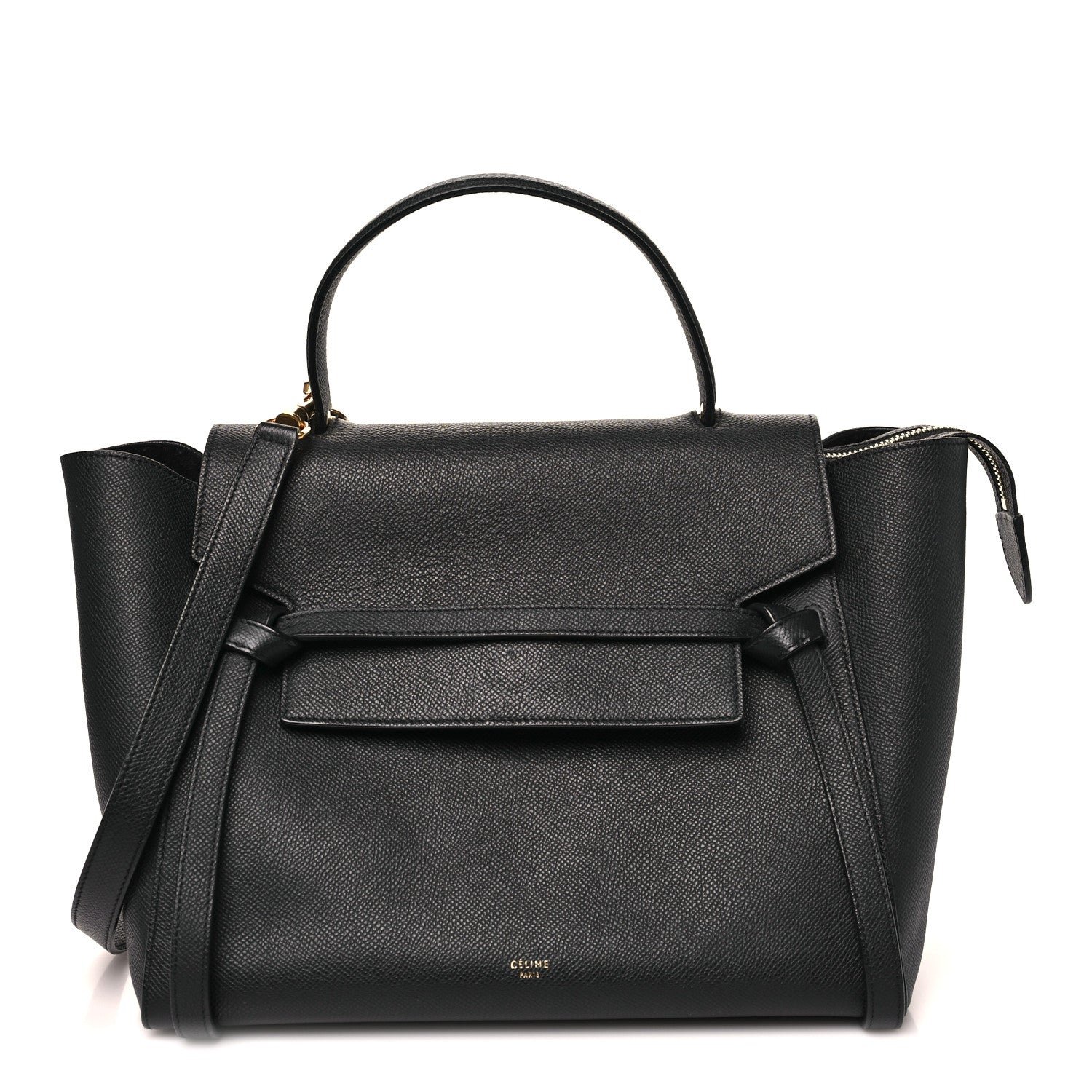Celine Grained Calfskin Mini Belt Bag Black