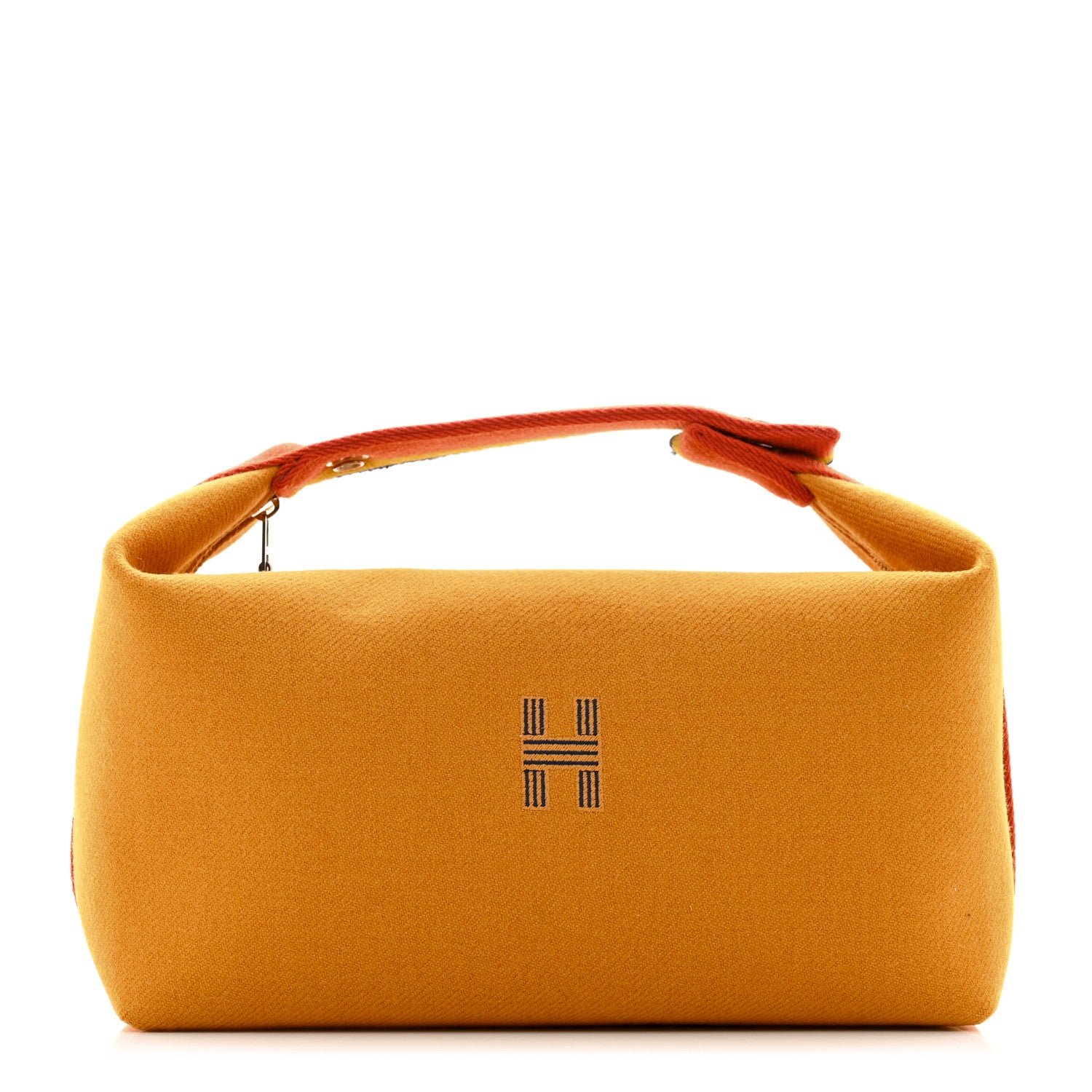 Hermes Canvas Large Bride-A-Brac Rocabar Pouch Ocre