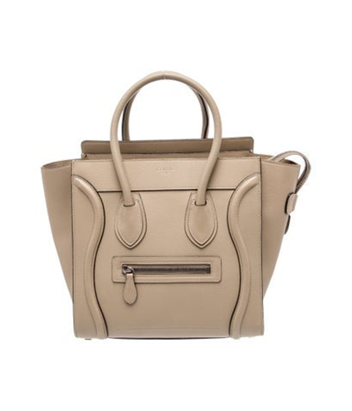 Celine Leather Luggage Tote Micro