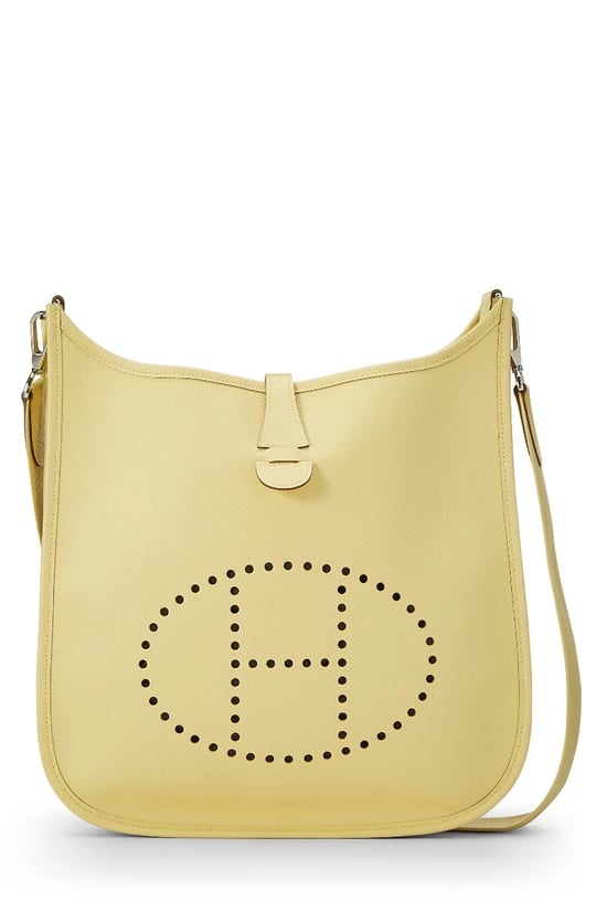 Hermes Jaune Poussin Epsom Evelyne III GM