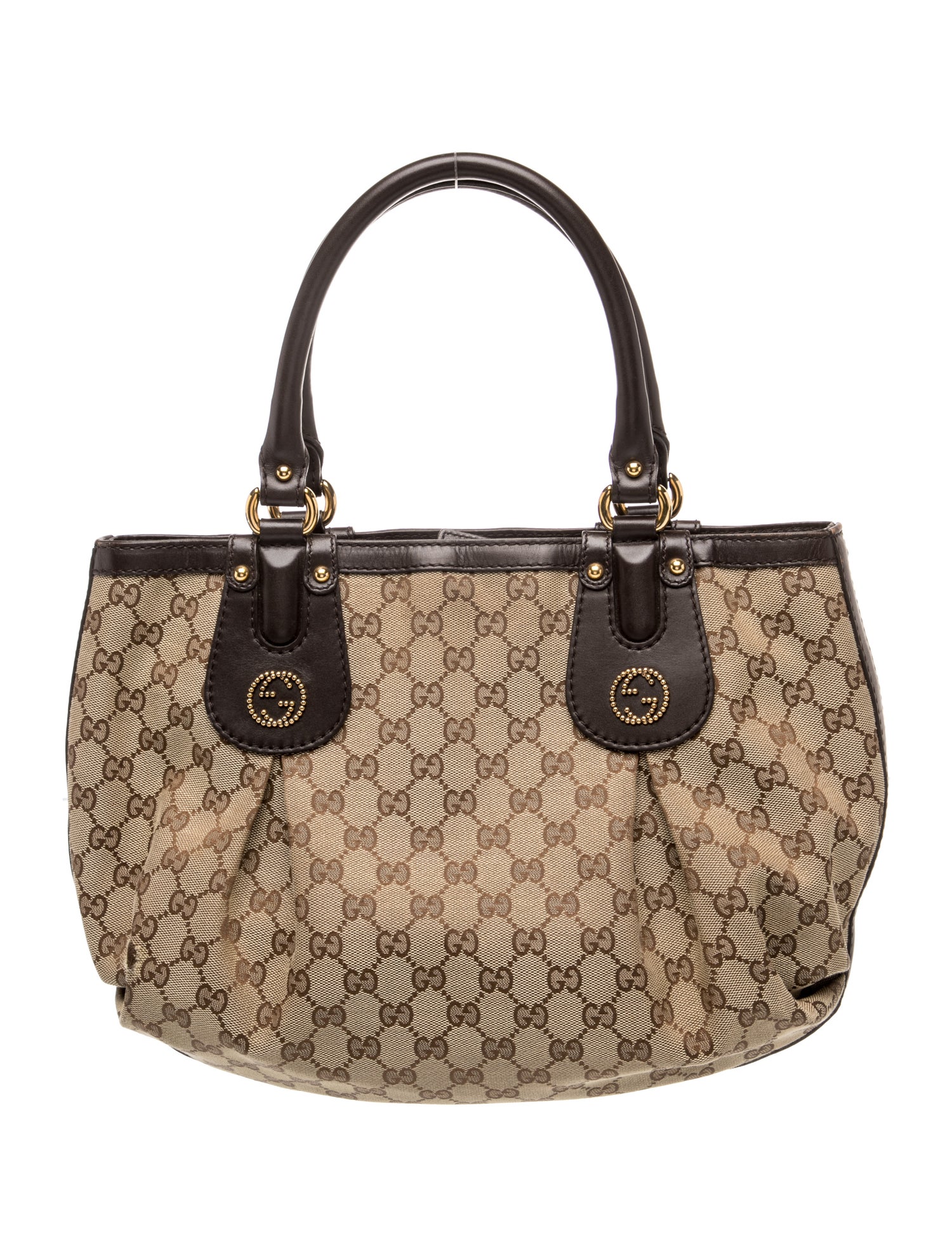 GG Canvas Top Handle Bag