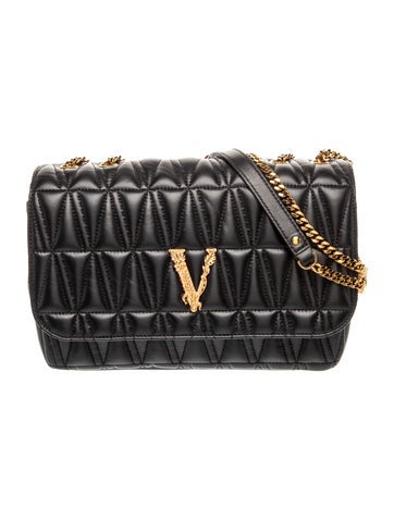Versace Quilted Shoulder Bag