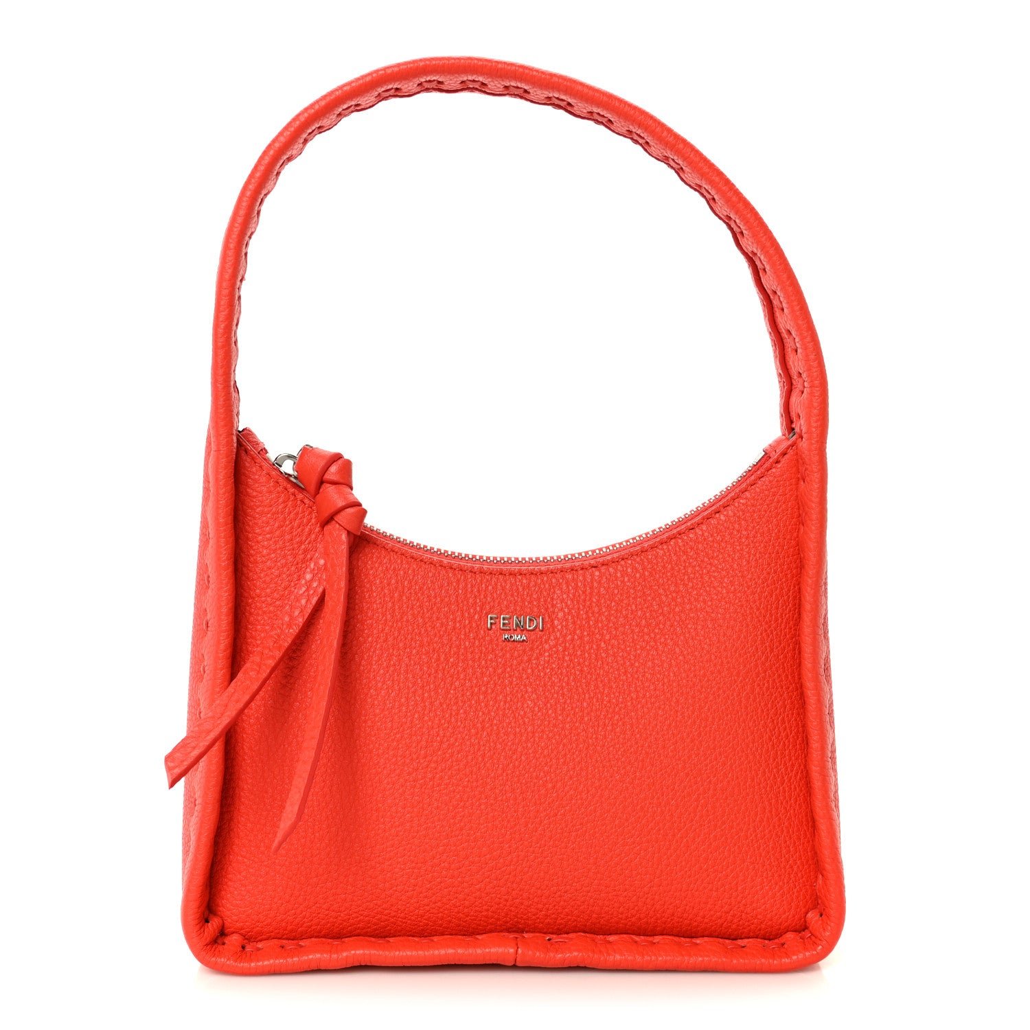 Fendi Cuoio Roma Sellerissima Nappa Sintetica Tape Stitch Mini Fendessence Shoulder Bag Lava