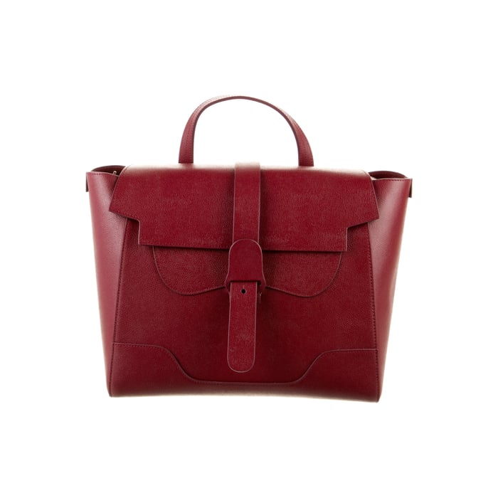 Burgundy Senreve Maestra leather work bag