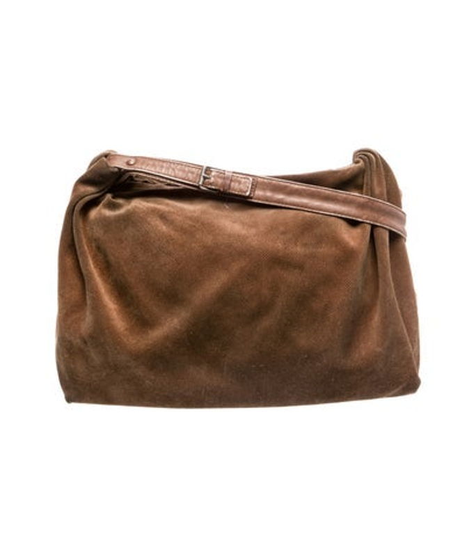 Bottega Veneta Veneta Suede Shoulder Bag Vintage