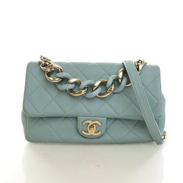 Lambskin Elegant Chain Flap Bag