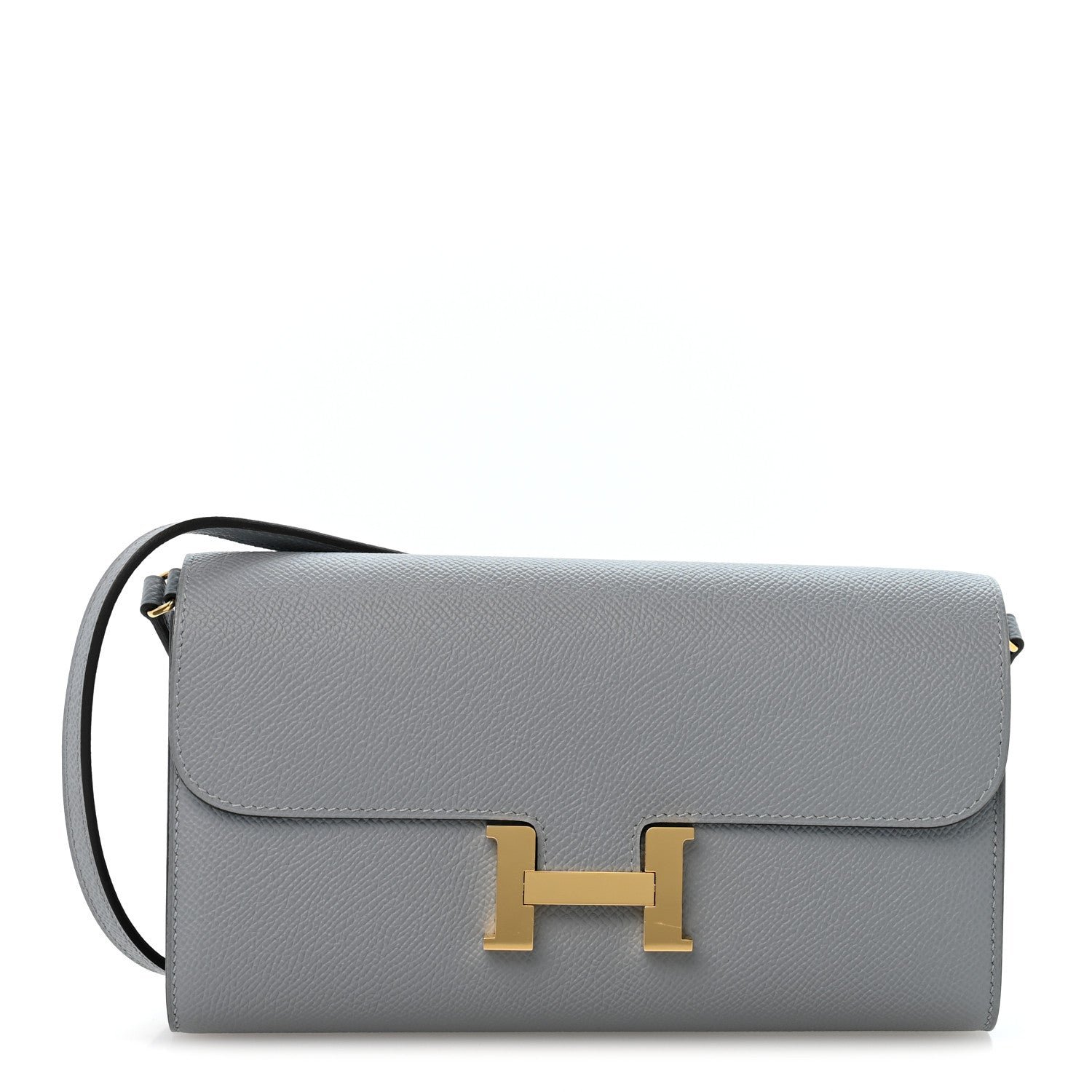 Hermes Epsom Constance Long To Go Wallet Gris Pantin