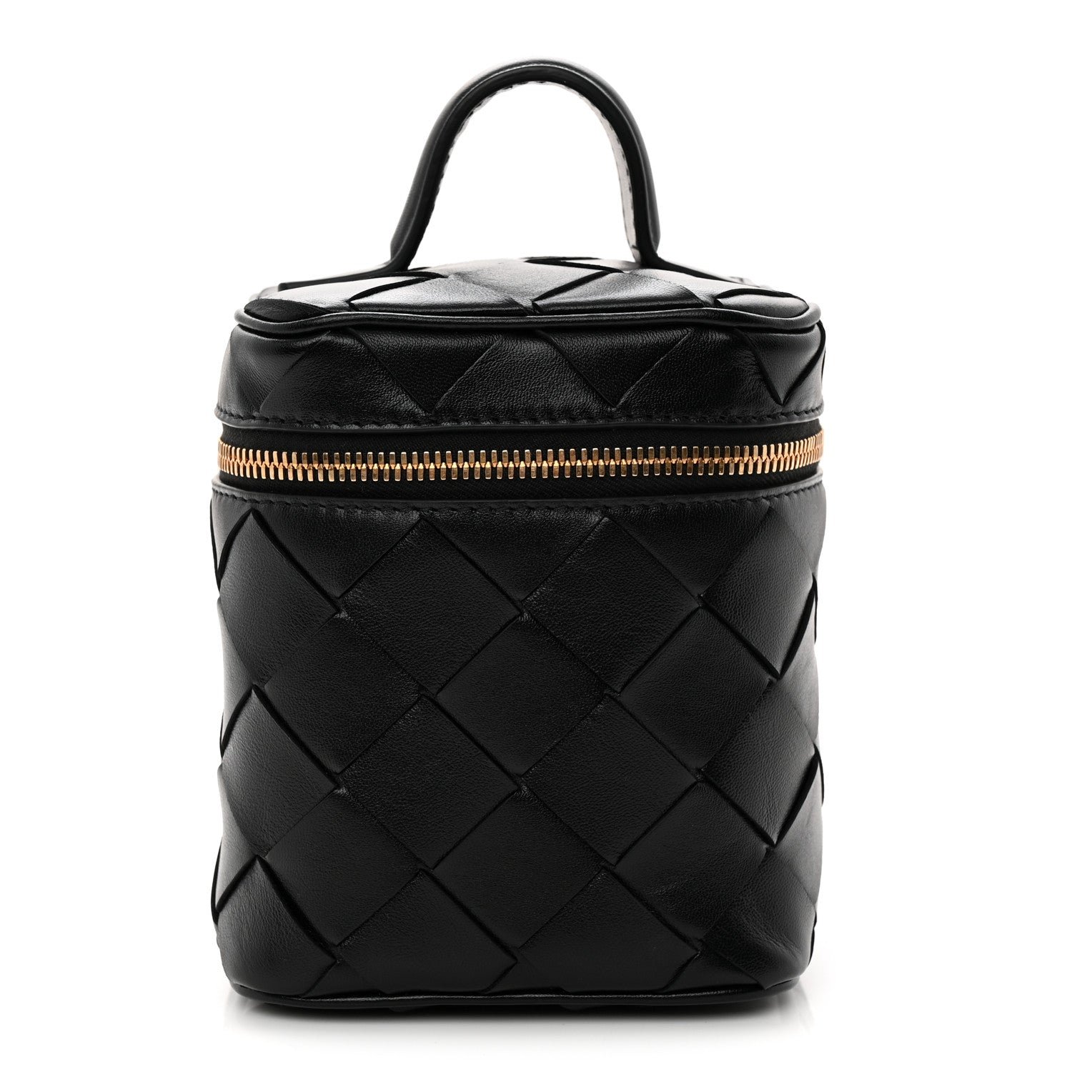 Bottega Veneta Nappa Intrecciato North South Vanity Case Black