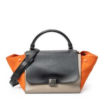 Leather Small Tricolor Trapeze