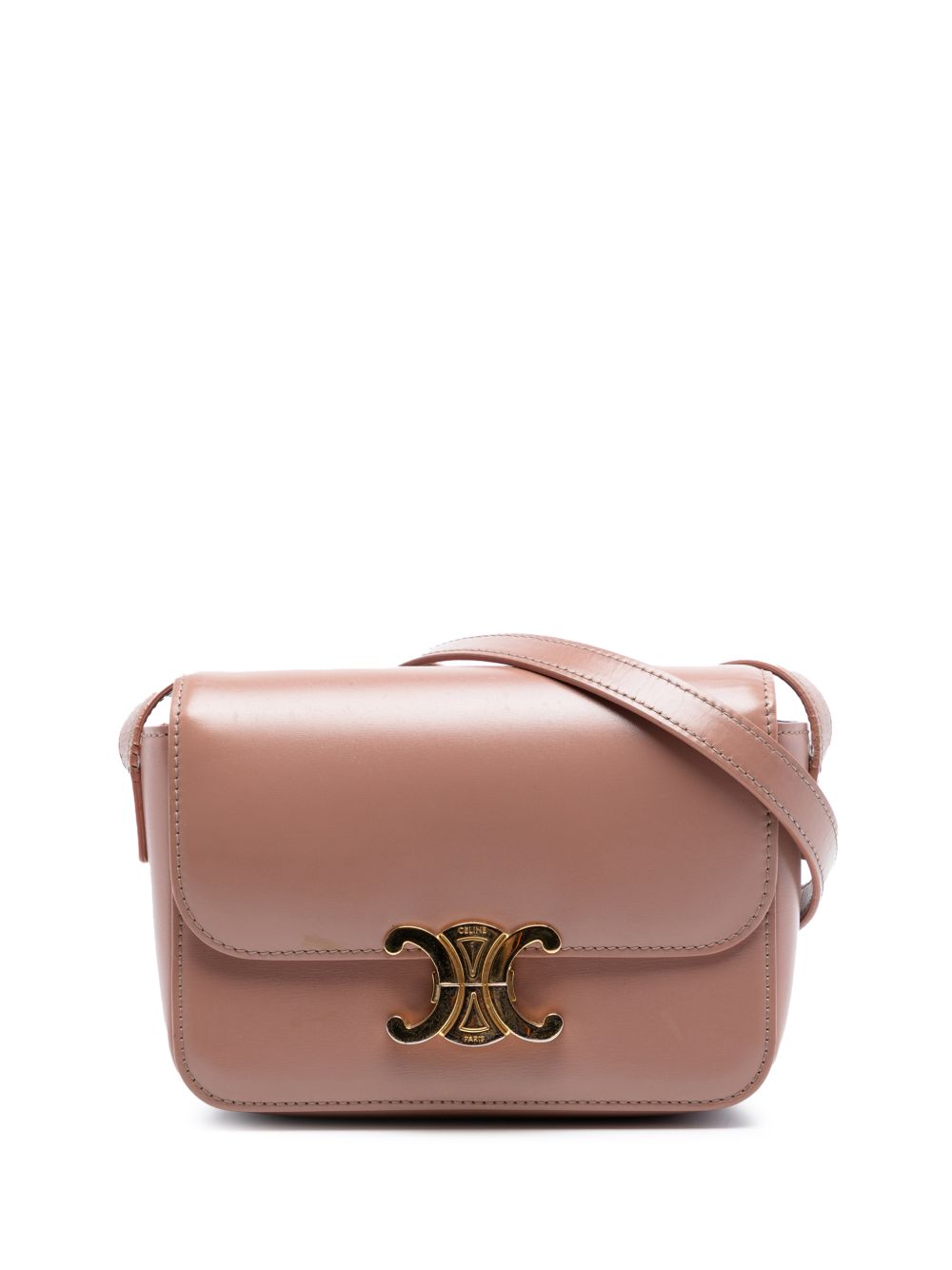 2019 Teen Shiny Calfskin Triomphe crossbody bag
