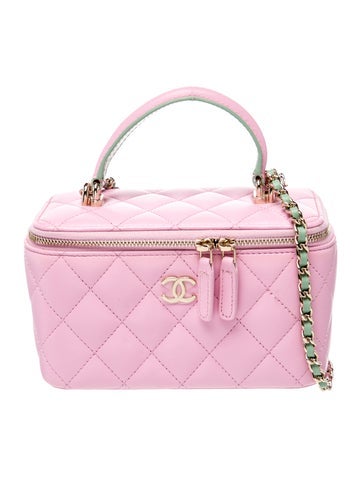 Small Top Handle Vanity Case w/ Chain