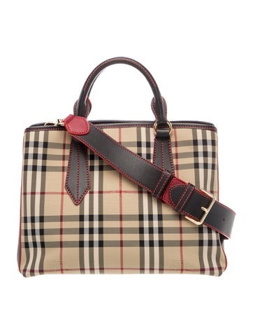 Haymarket Check Top Handle Bag