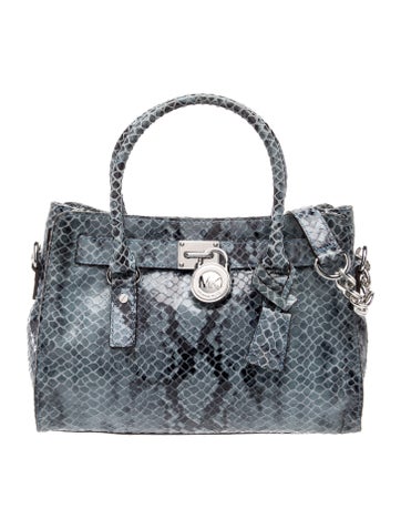 Embossed Leather Top Handle Bag