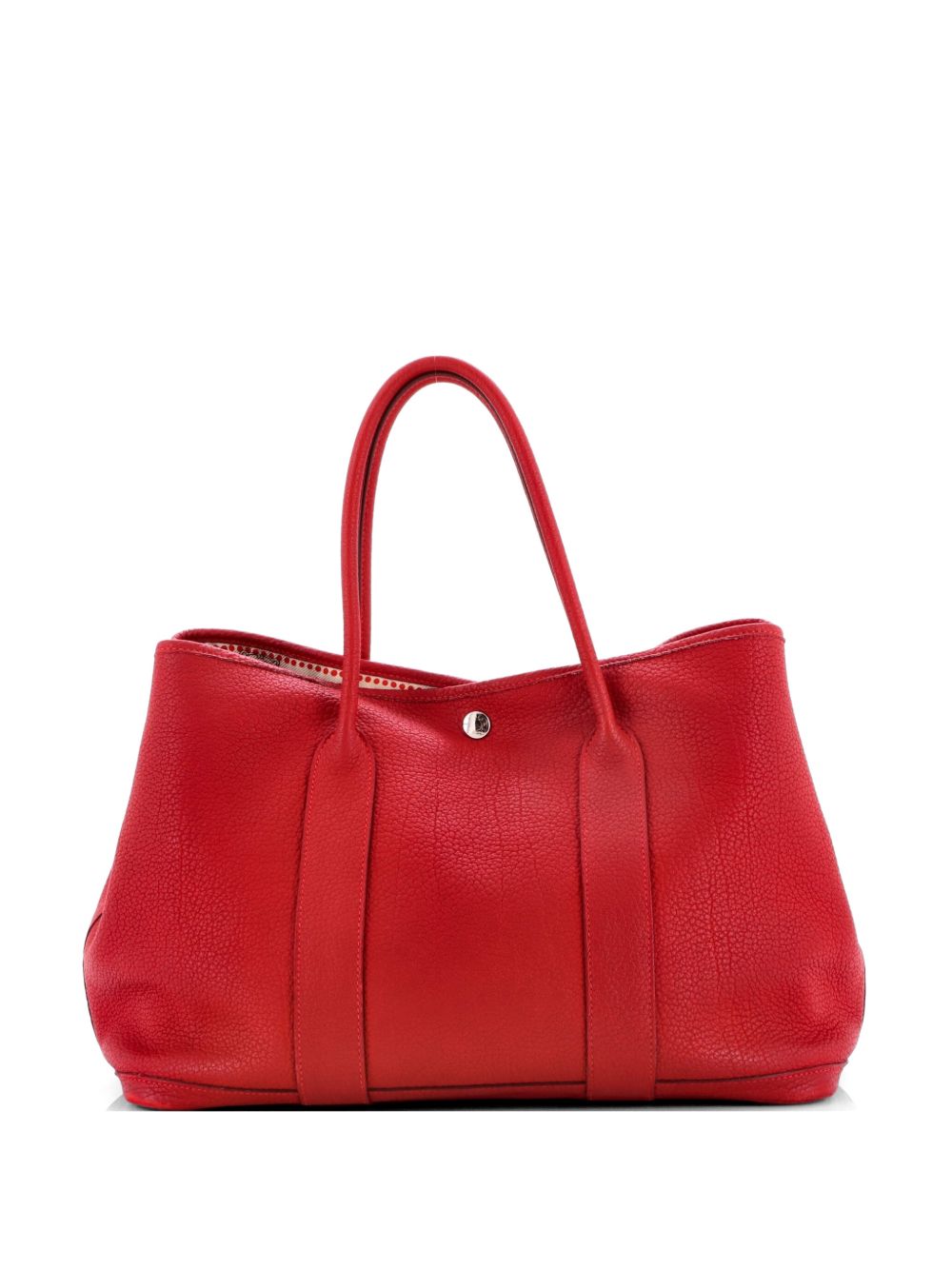 Garden Party Tote Leather with Printed Interior 36 satchel