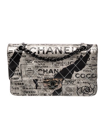 Hand-Painted Medium Classic Double Flap Bag