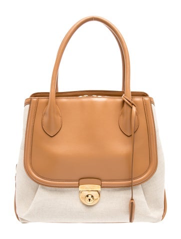 Leather Top Handle Bag