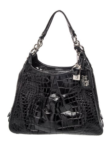 Embossed Leather Shoulder Bag