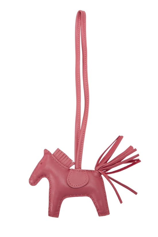 Rose Azalee Milo Leather Rodeo Bag Charm PM