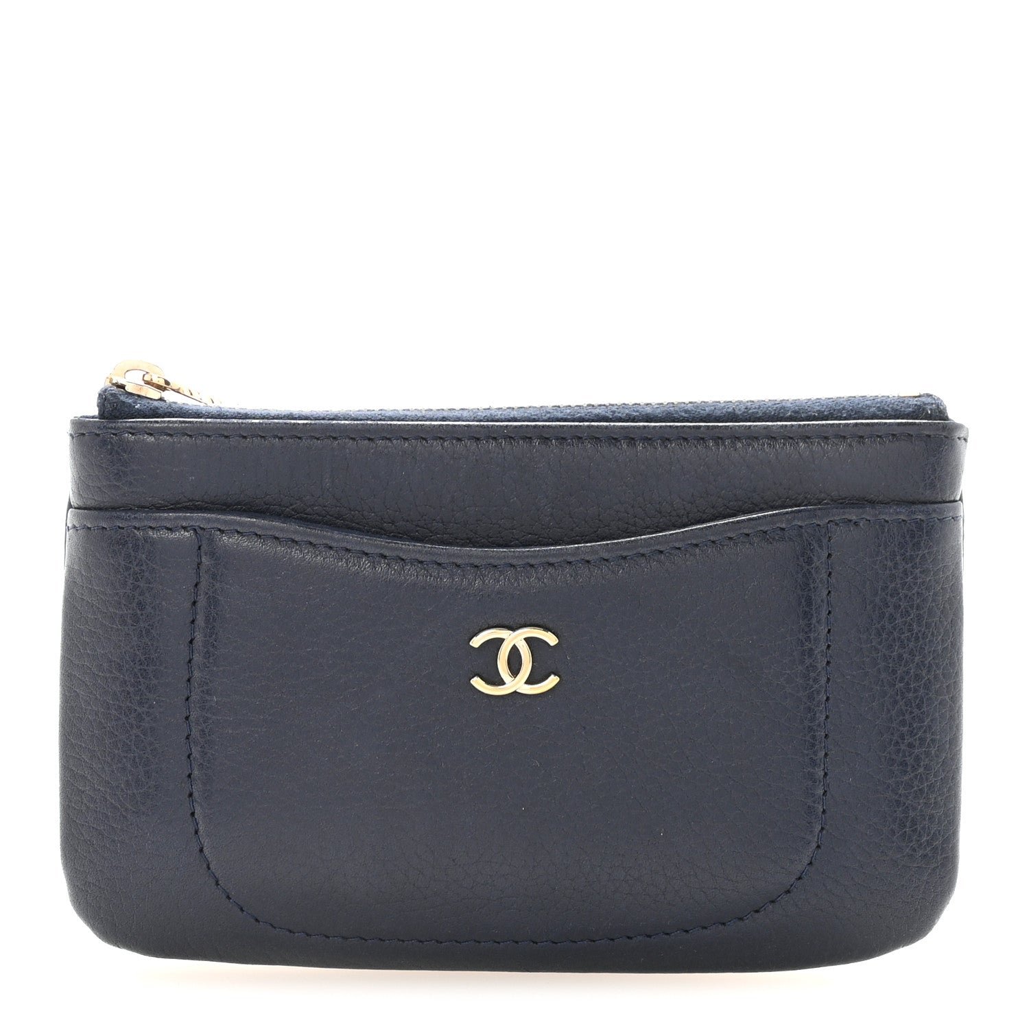 Chanel Grained Calfskin Neo Executive Cosmetic Case Navy