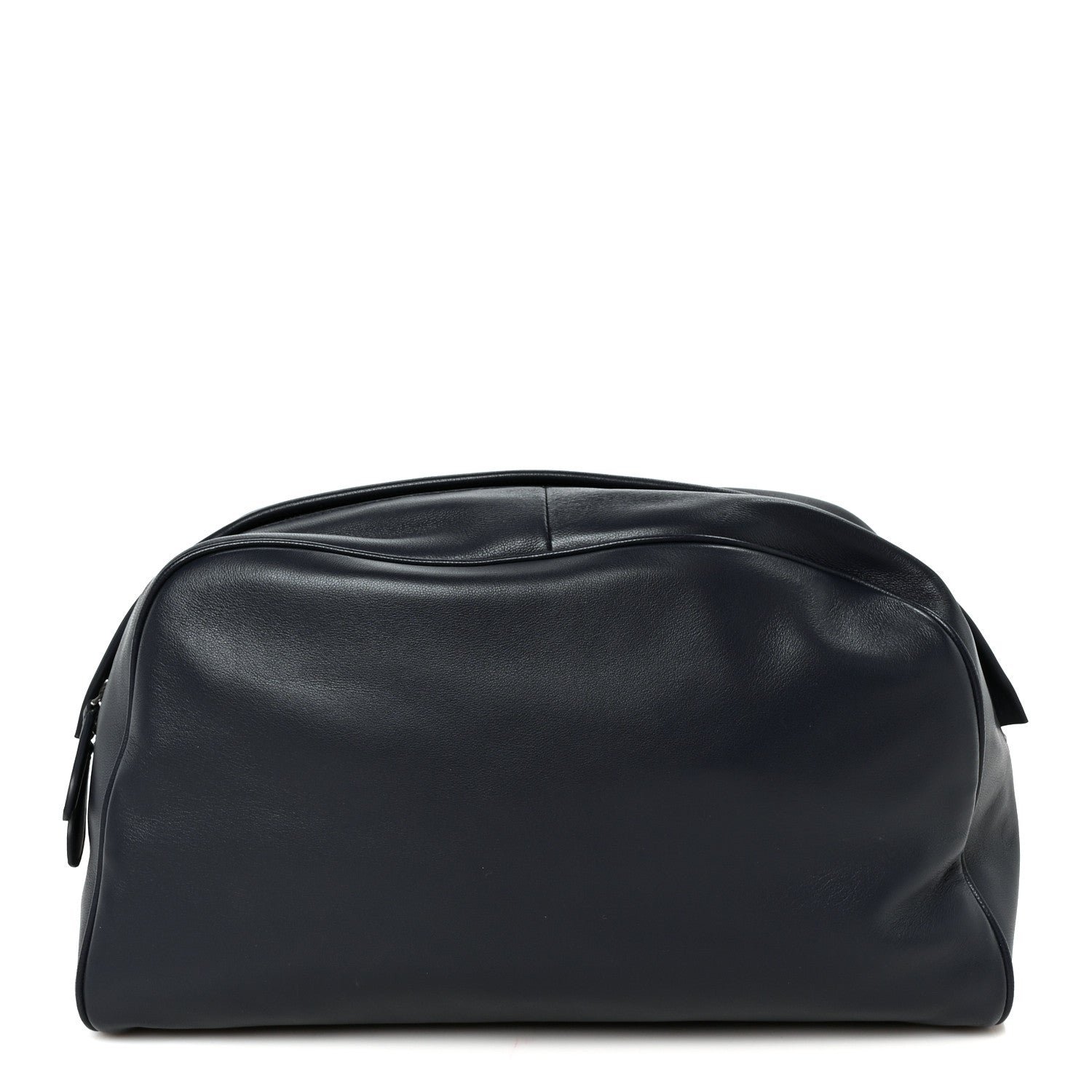 The Row The Row Calfskin Leila Clutch Dark Navy