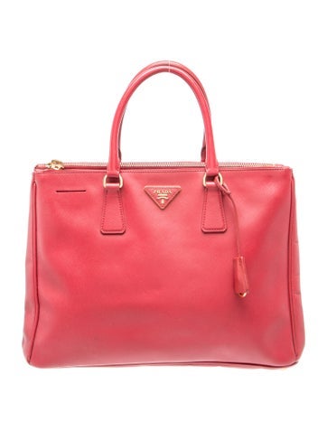 Saffiano Lux Leather Saffiano Lux Double Zip Large