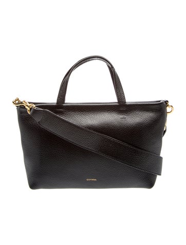 Leather Top Handle Bag