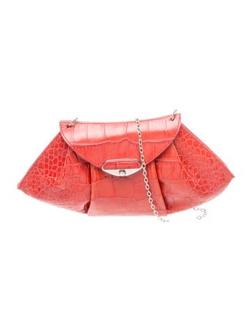 Furla Embossed Leather Clutch
