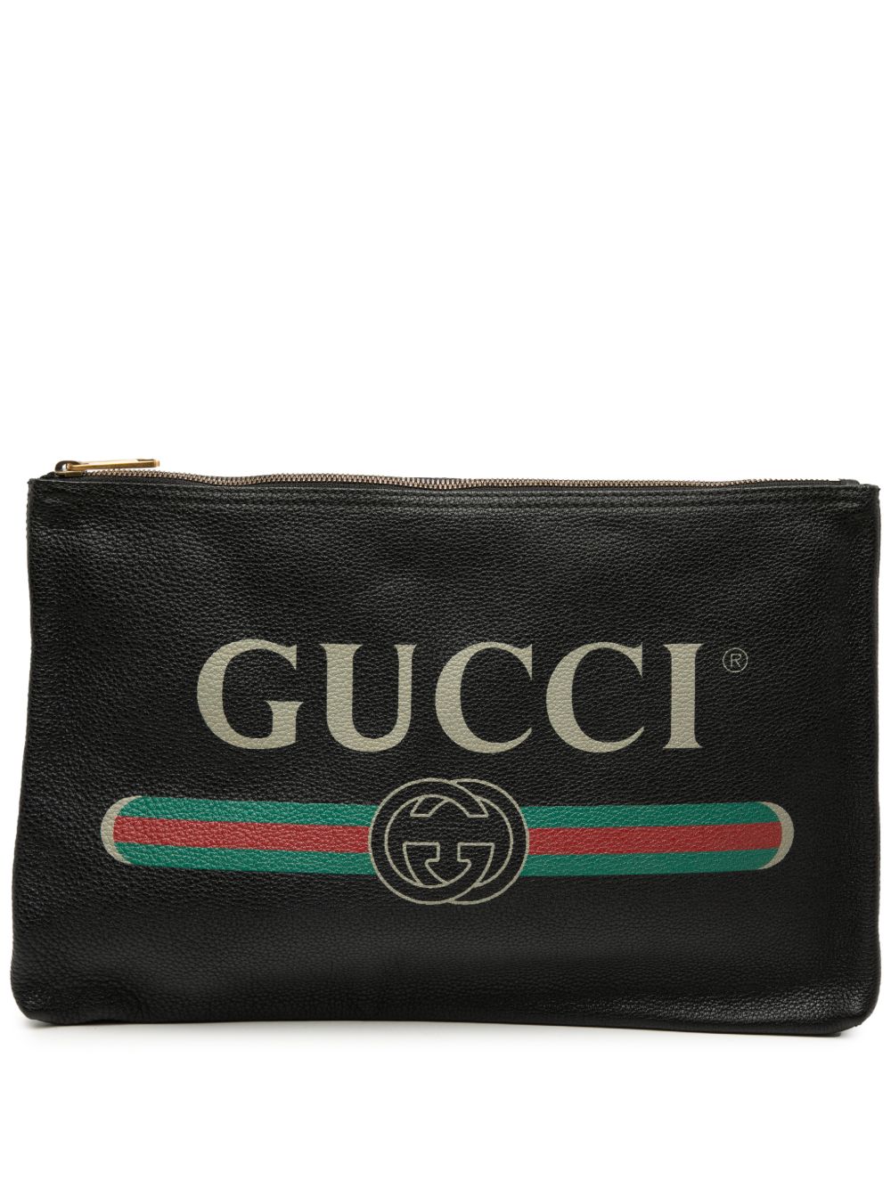 2016-2025 Leather Logo clutch bag