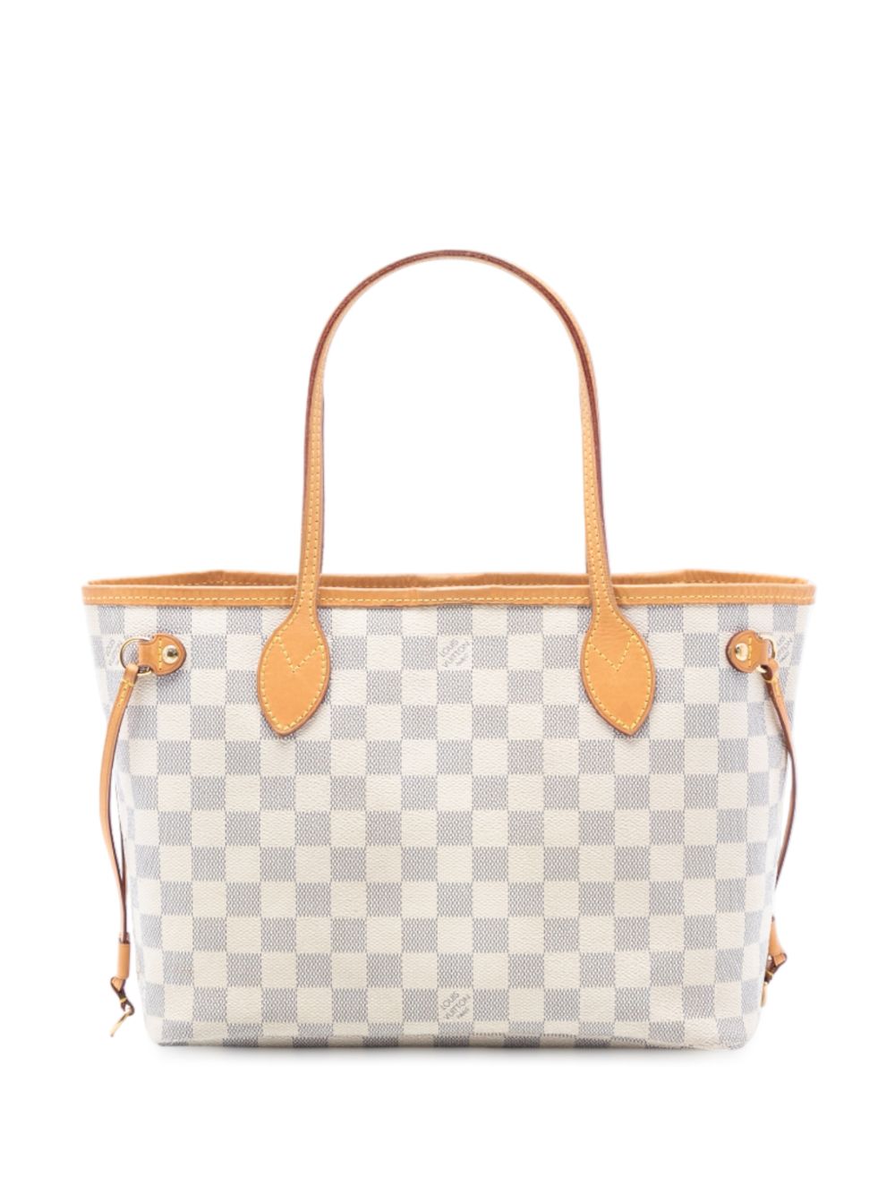 2010 Damier Azur Neverfull PM tote bag