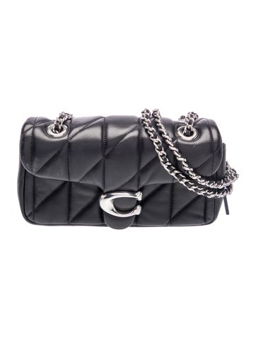 Leather Quilted Tabby Shoulder Bag 20