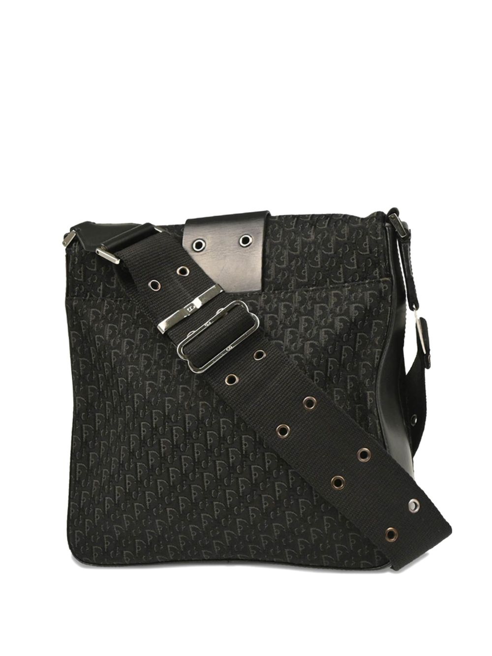 Dior 2004 Trotter Street Chic canvas leather shoulder bag