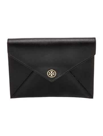 Saffiano Leather Clutch