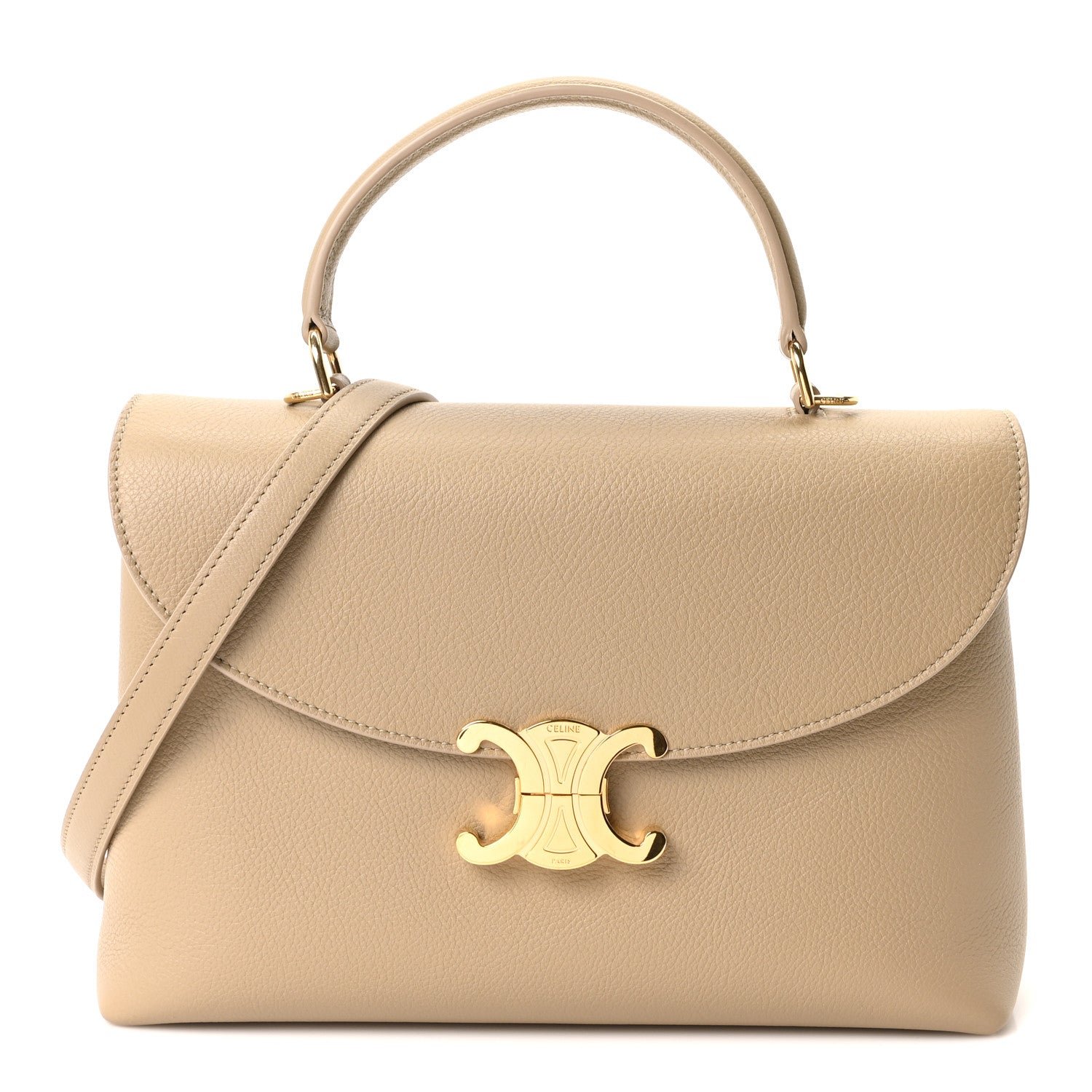 Celine Supple Calfskin Medium Nino Cappuccino