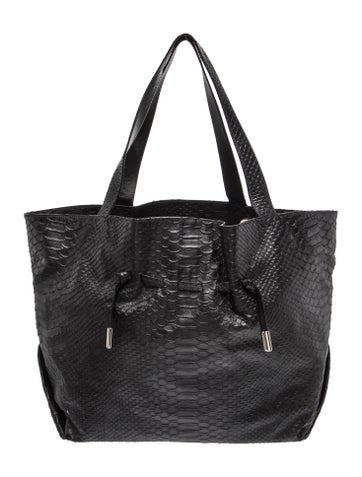Embossed Leather Tote Large
