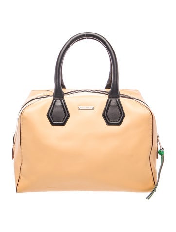 Leather Top Handle Bag