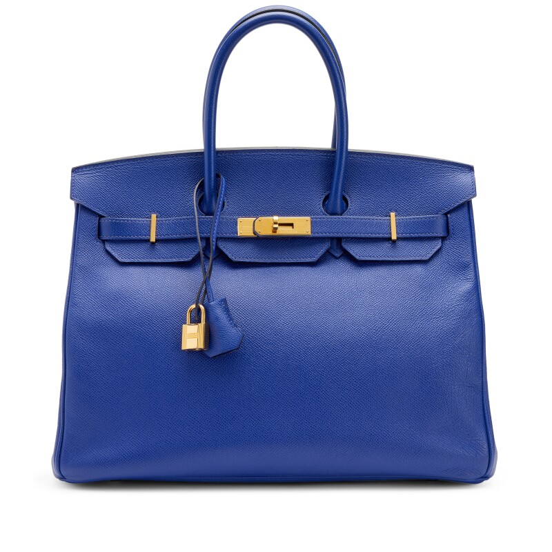 Bleu Electrique Epsom Birkin 35 Gold Hardware, 2007