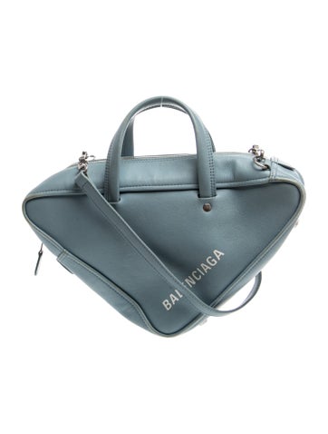 Leather Triangle S Duffle Bag