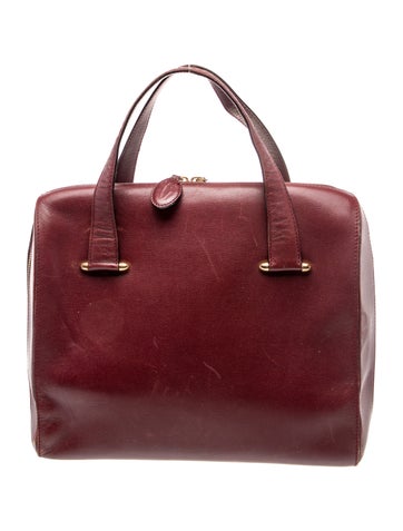 Cartier Saffiano Leather Top Handle Bag