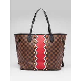 Louis Vuitton Limited Edition Damier Canvas Karakoram Neverfull MM NM Bag w/o Accessories Pochette
