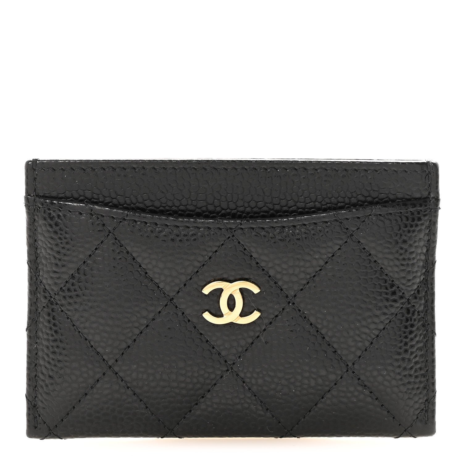 Chanel Caviar Quilted Card Holder Black