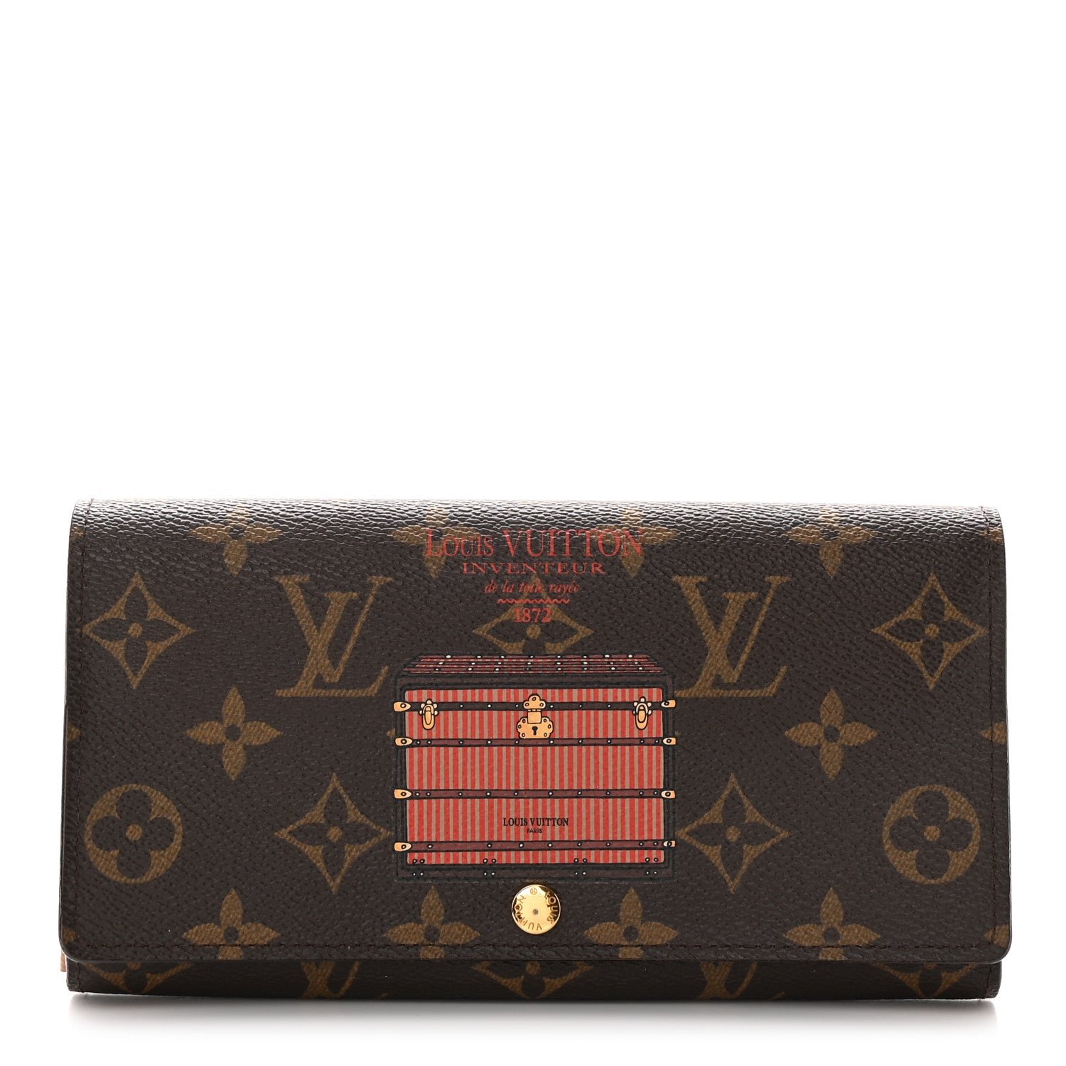 Louis Vuitton Monogram Trunks and Locks Sarah Wallet